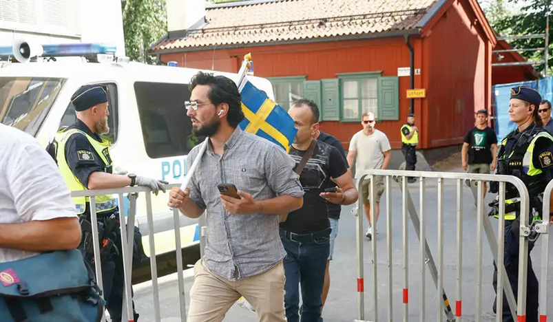 A 37-year-old man requested permission to burn a Quran in front of the central mosque in the Swedish capital